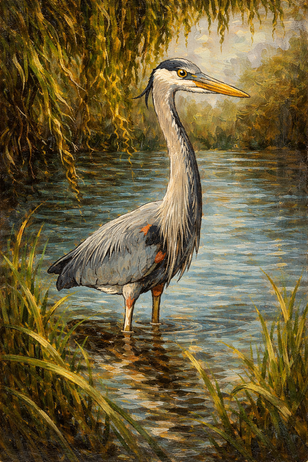 Great Blue Heron 8x10